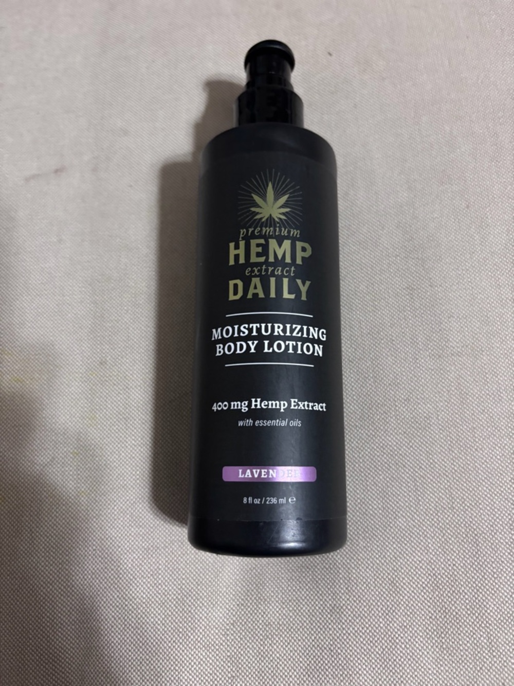 Hemp daily Moisturizing Body Lotion - Lavender (Black Bottle)